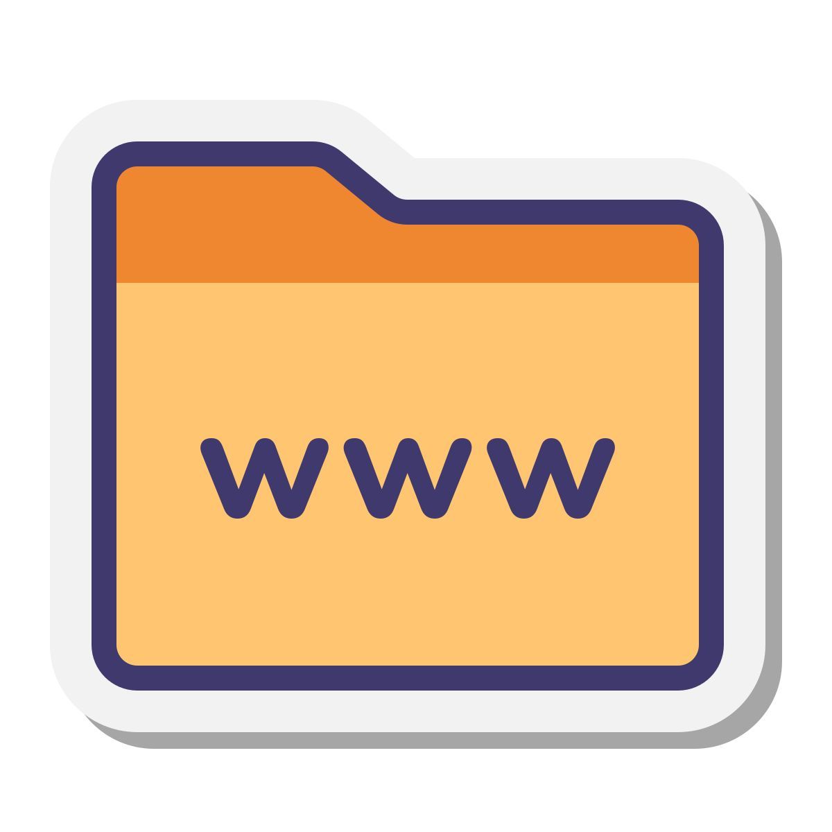 stickers style webpage icon