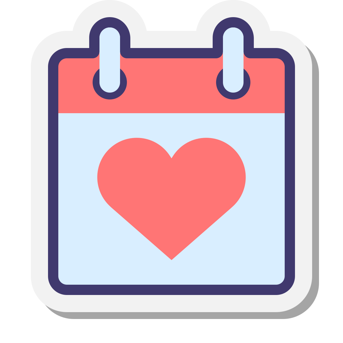 stickers style wedding day icon