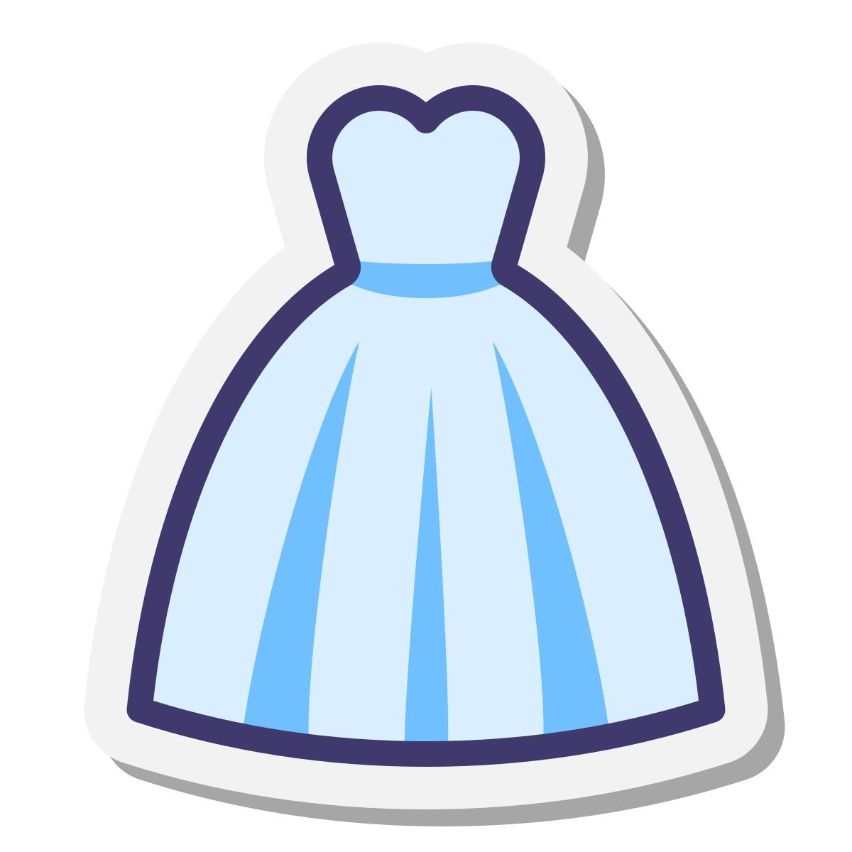 stickers style vestido de novia icon