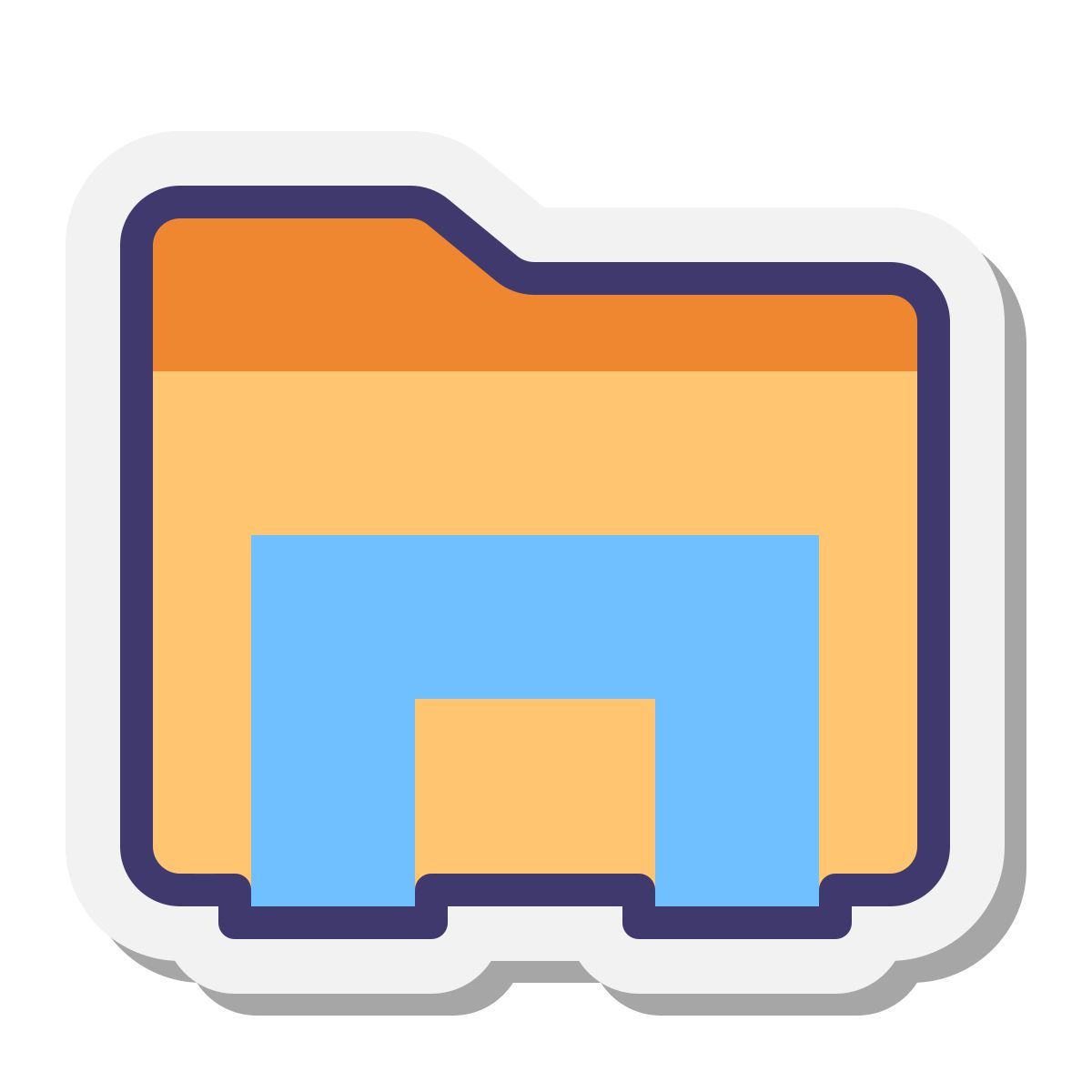 stickers style windows explorer icon