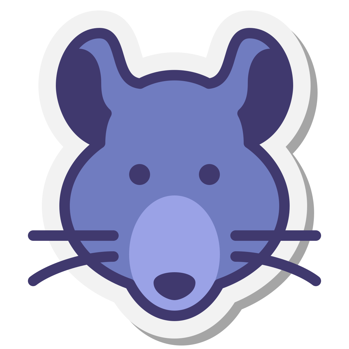 stickers style year of rat icon