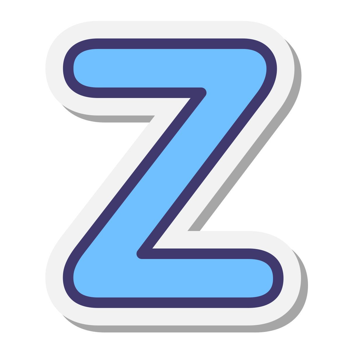 stickers style z icon