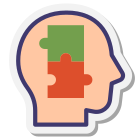 Problem Solving Skills icon in Stickers Style