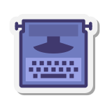 Schreibmaschine ohne Papier icon
