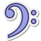 bass clef icon