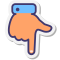 Hand Down Skin Type 1 icon