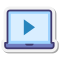 노트북 재생 비디오 icon