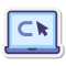 Laptop Search icon
