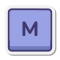 M Key icon