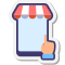 Mobile Shop Swipe icon