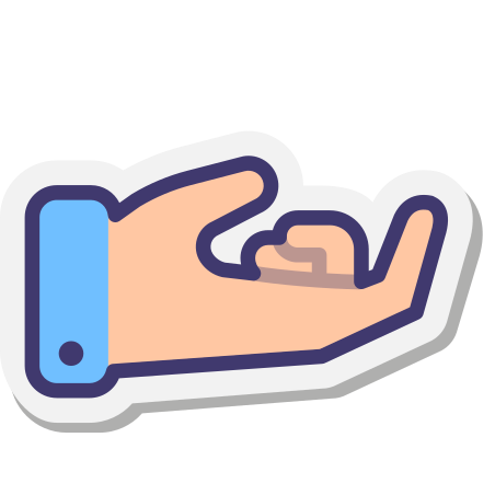 Come icon in Stickers Style
