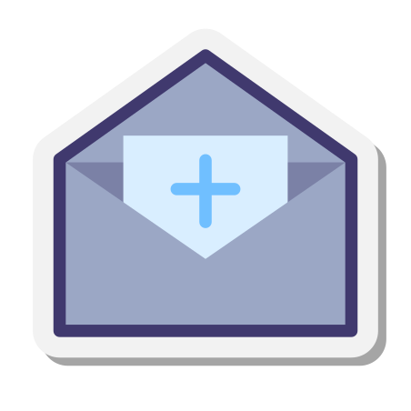 Invite icon in Stickers Style
