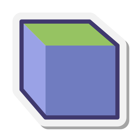 Top View icon in Stickers Style