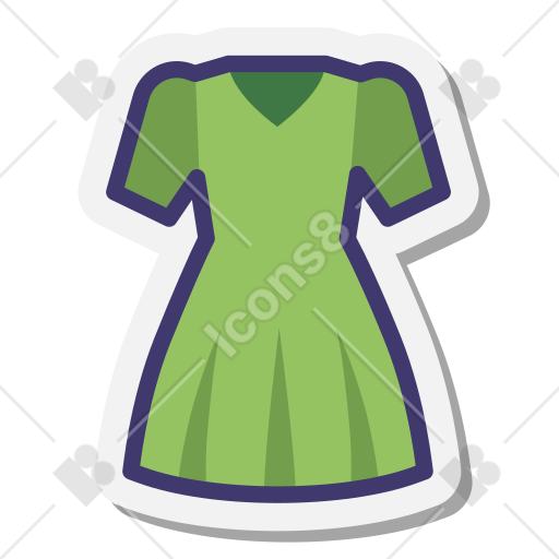 green dress emoji Turquoise Dress Emoji Vector Stock Vector (Royalty Free) 1334490695