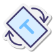 auto rotate-based-on-text icon