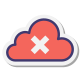 cloud cross icon