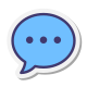 speech bubble-with-dots icon