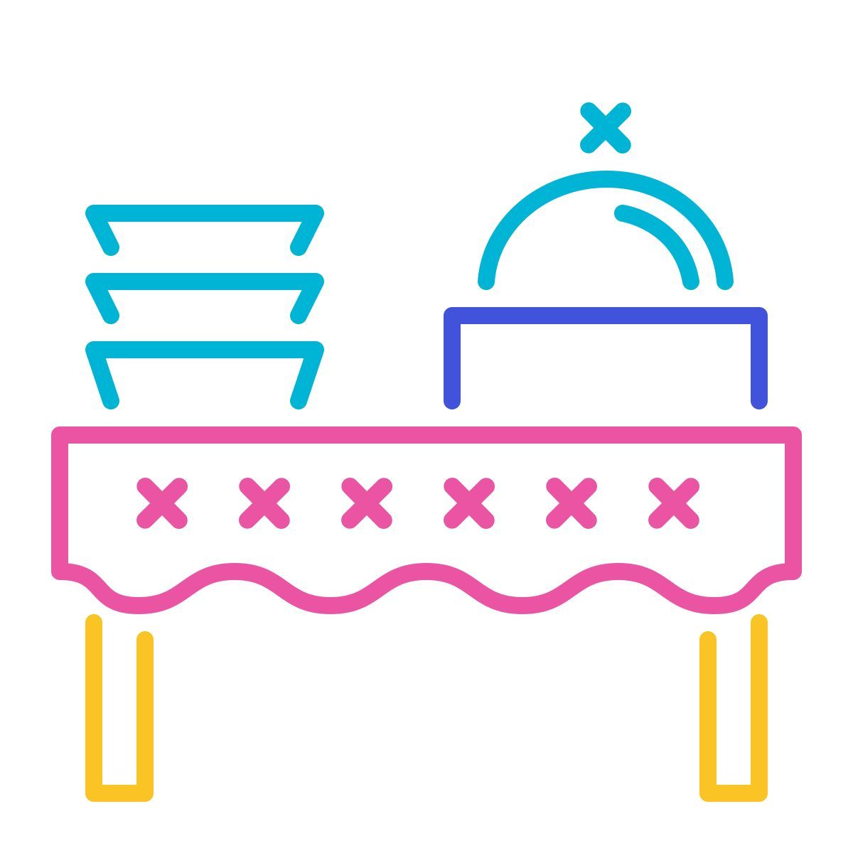 stitch style frühstücksbüffet icon