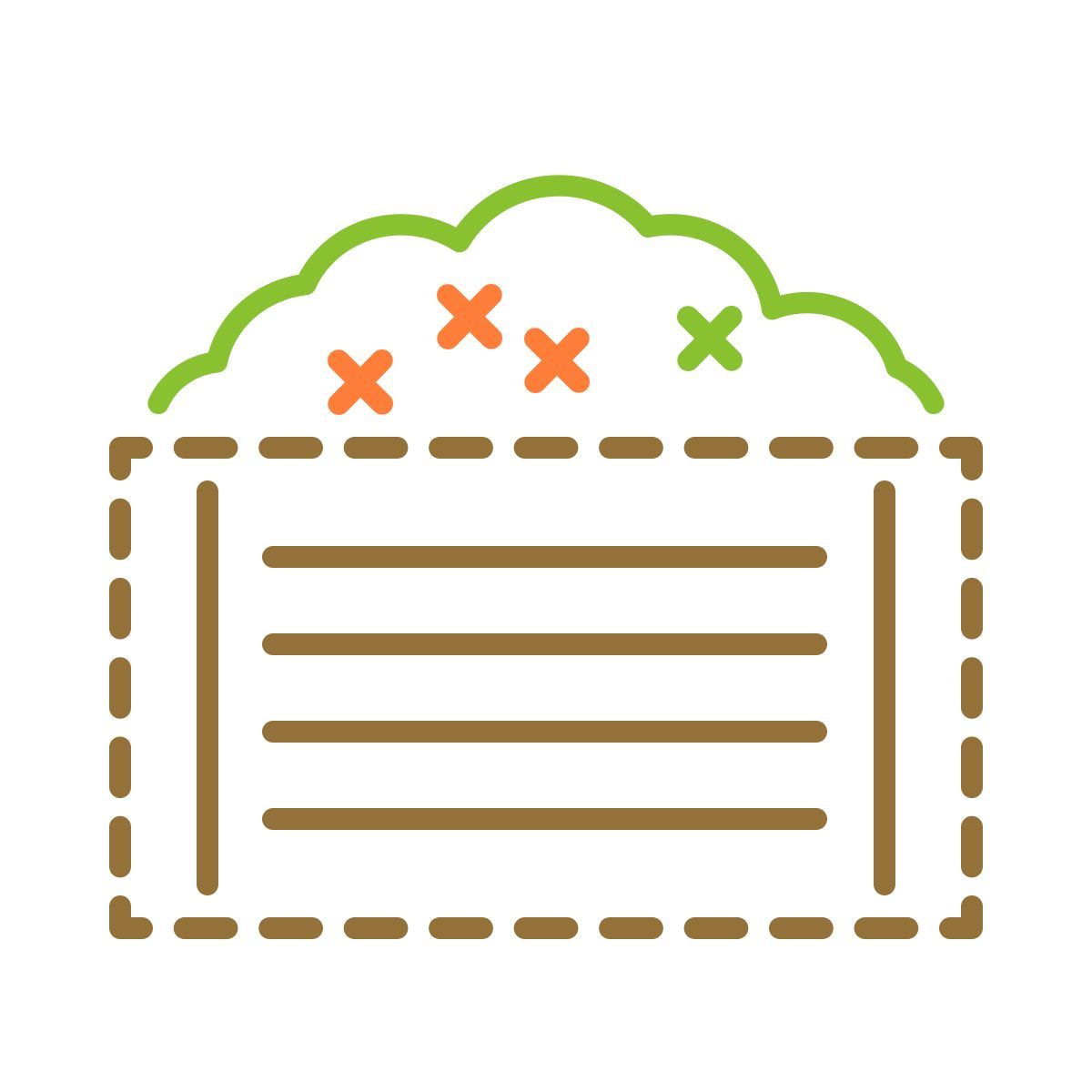 stitch style compost icon