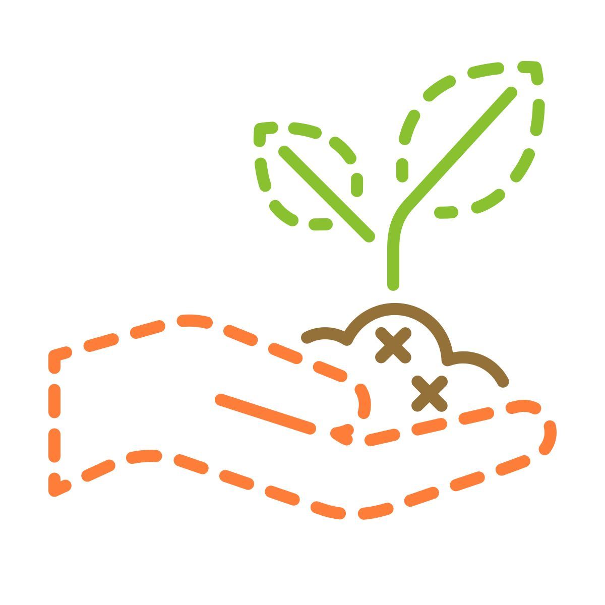 stitch style pflanzen icon