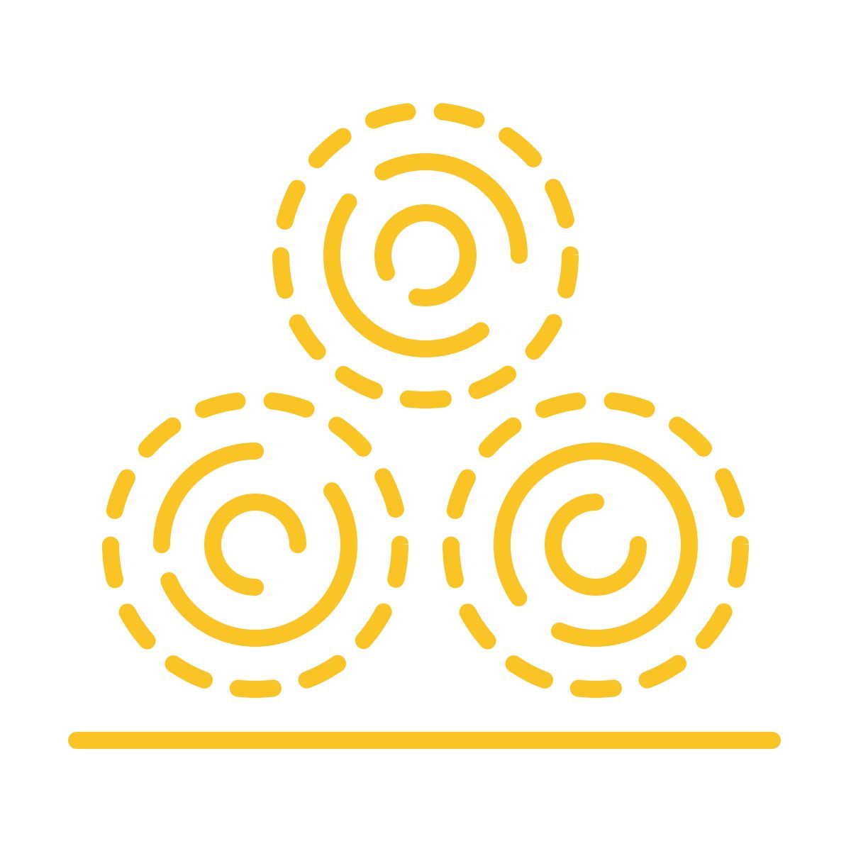 stitch style hay bales icon