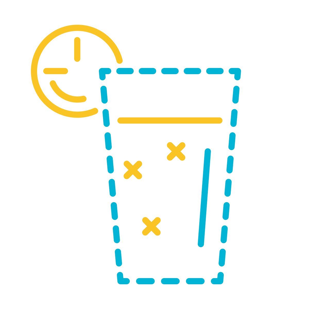 stitch style lemonade icon