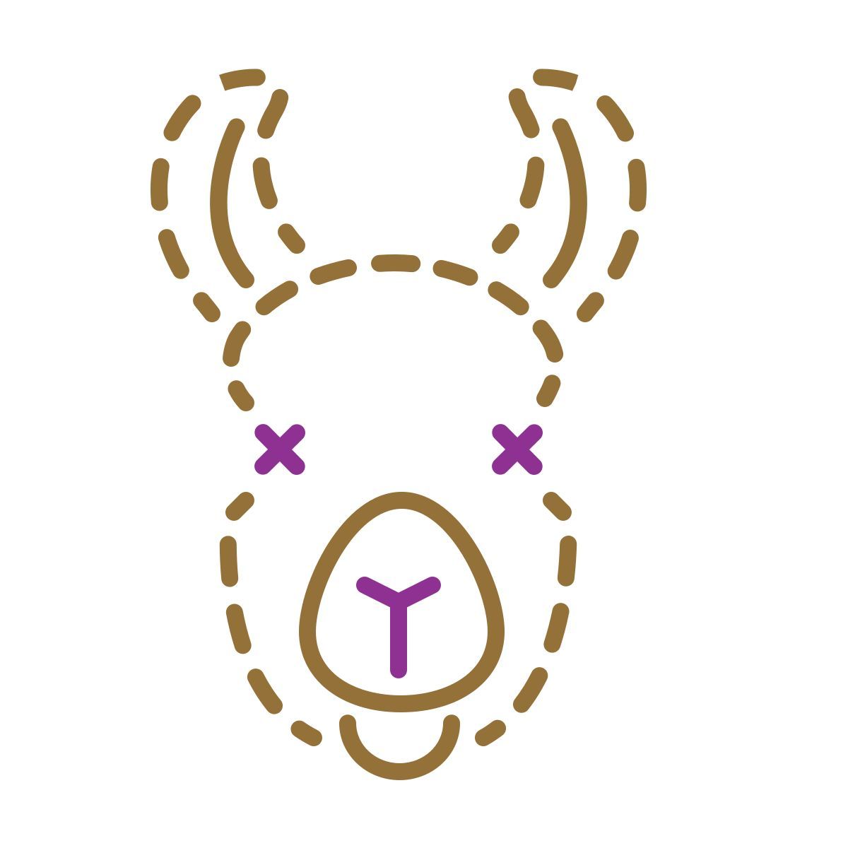 stitch style lama icon