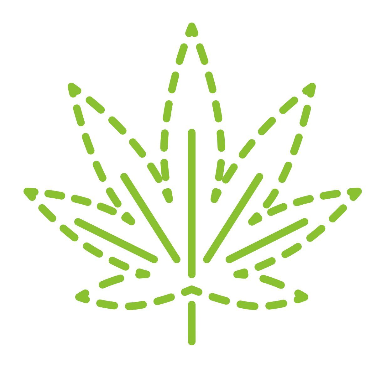 stitch style 大麻叶 icon