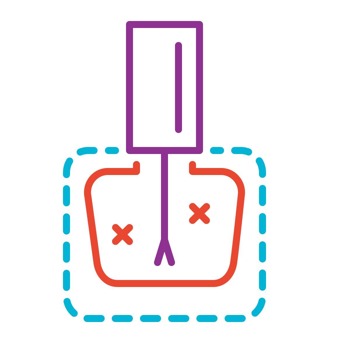 stitch style nagellack icon