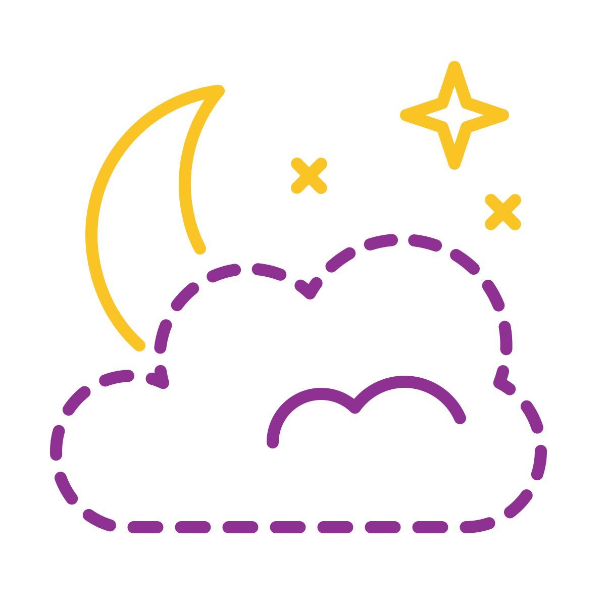 stitch style noche icon