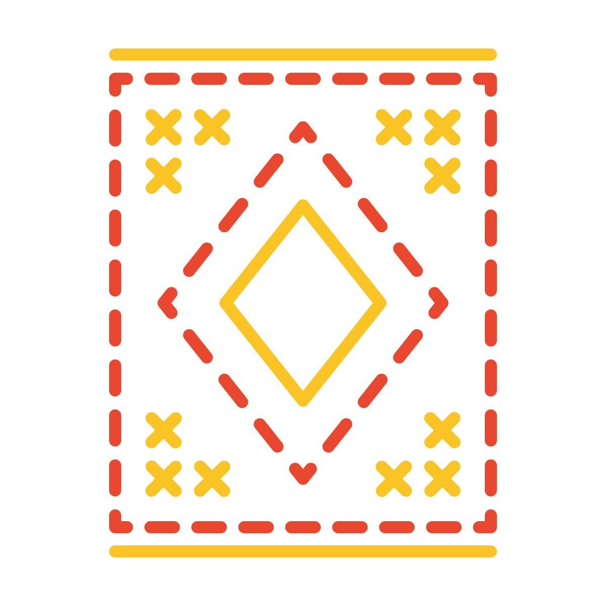 stitch style rug icon