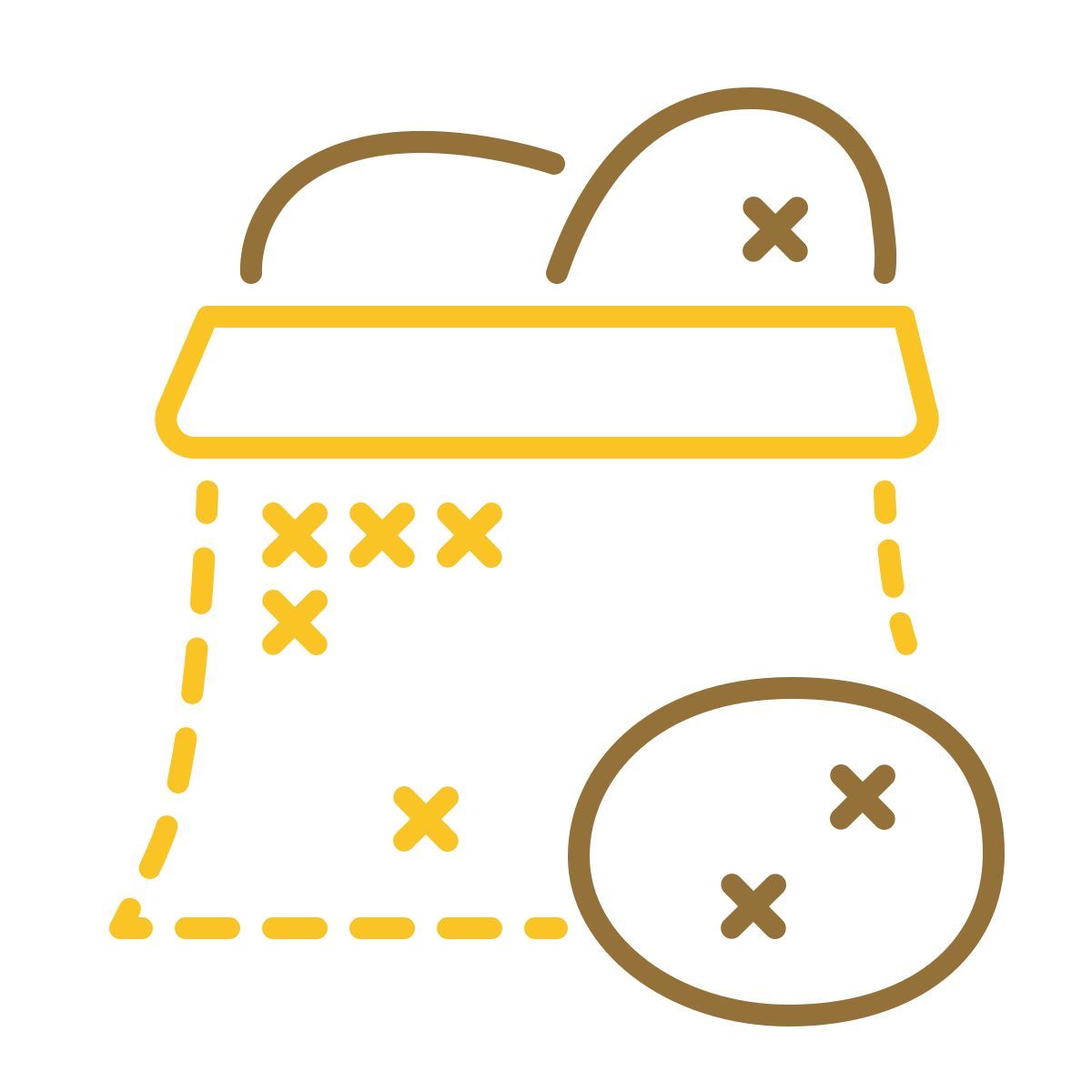 stitch style 蔬菜袋 icon