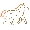 trotting horse icon