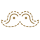 english mustache icon