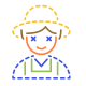 farmer male icon