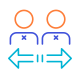 transfer between-users icon