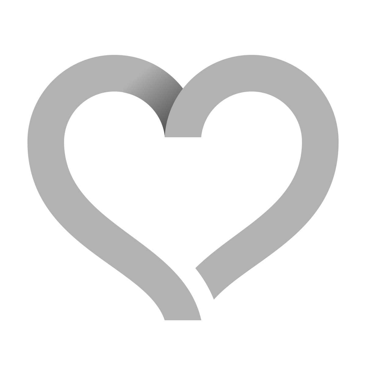 tapes style hearts icon
