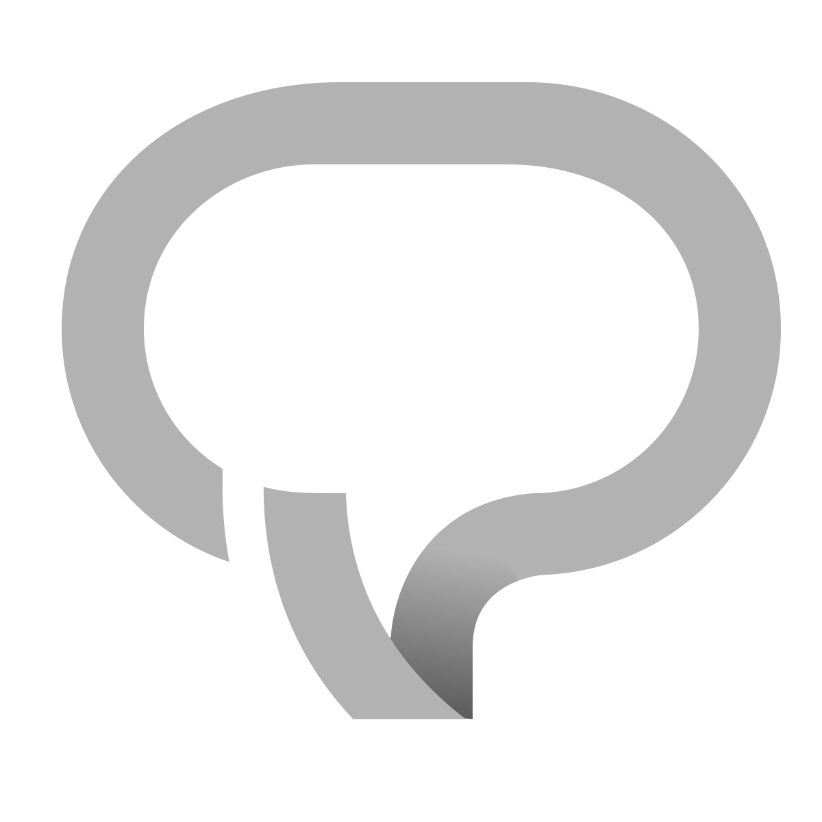tapes style speech bubble icon