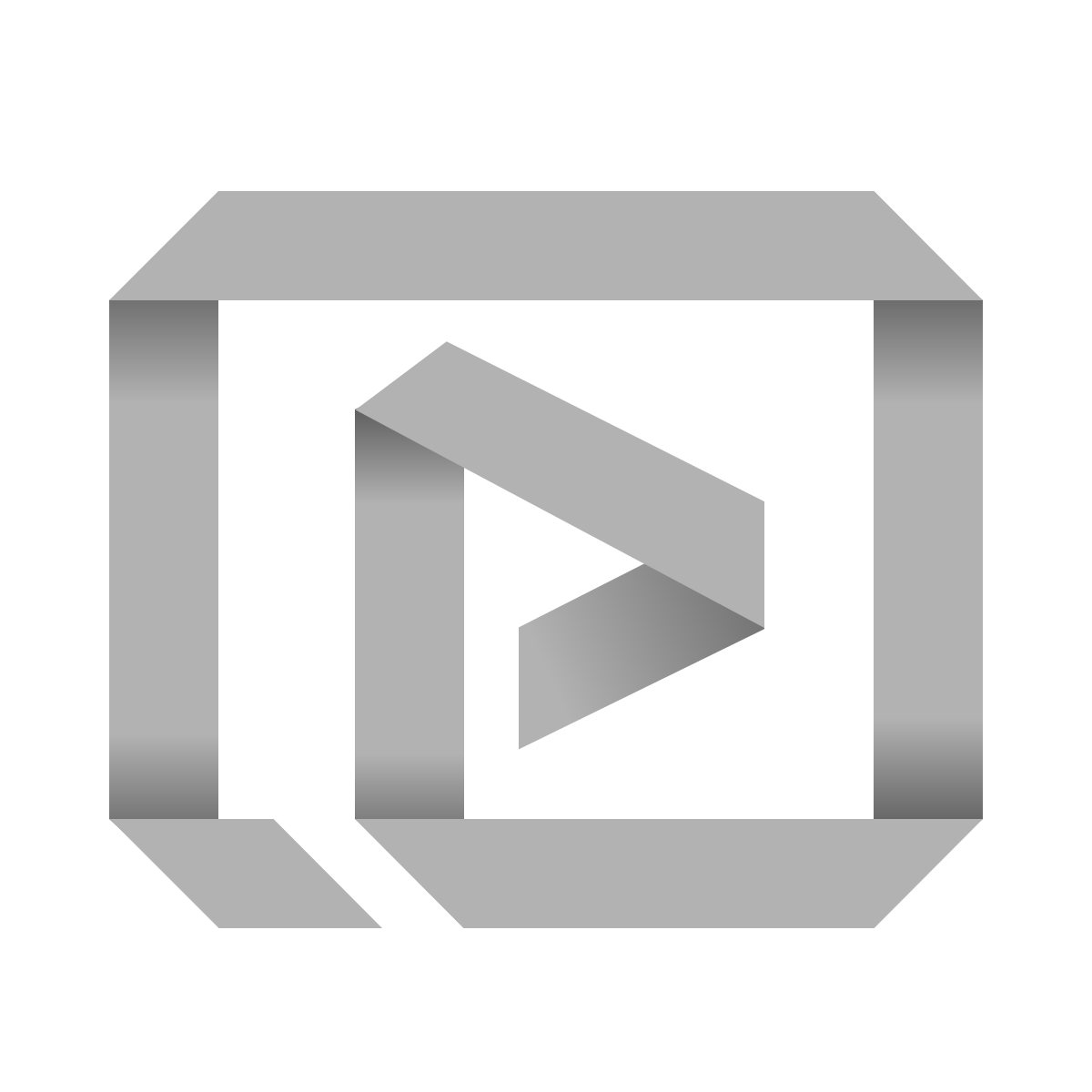 tapes style youtube play icon