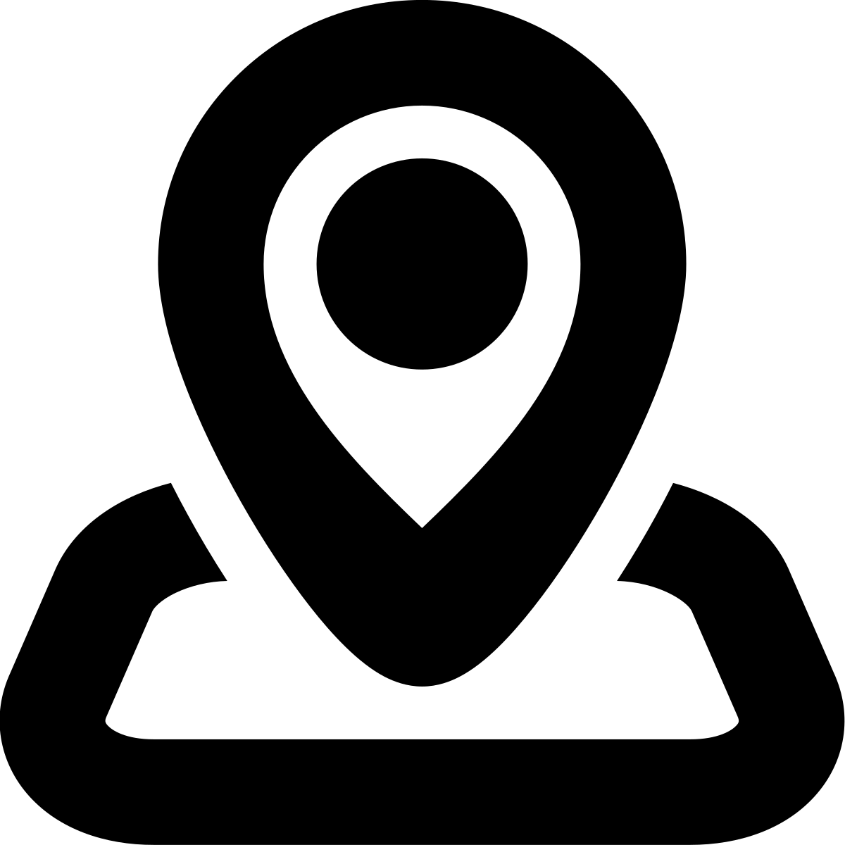 tiny bold style address icon