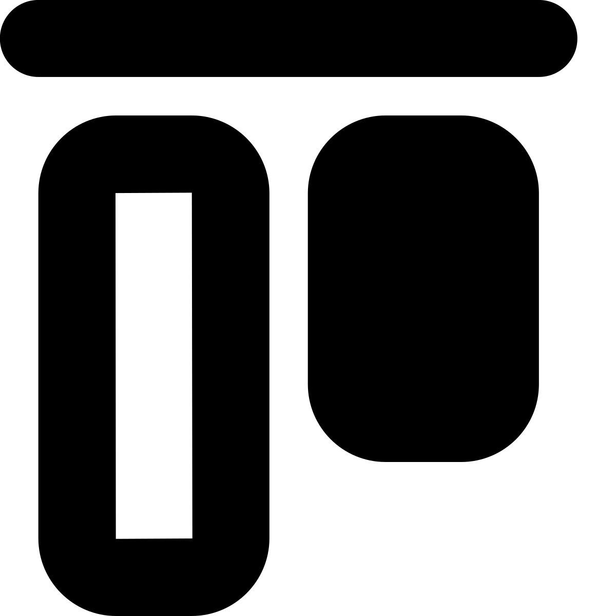 tiny bold style 顶部对齐 icon