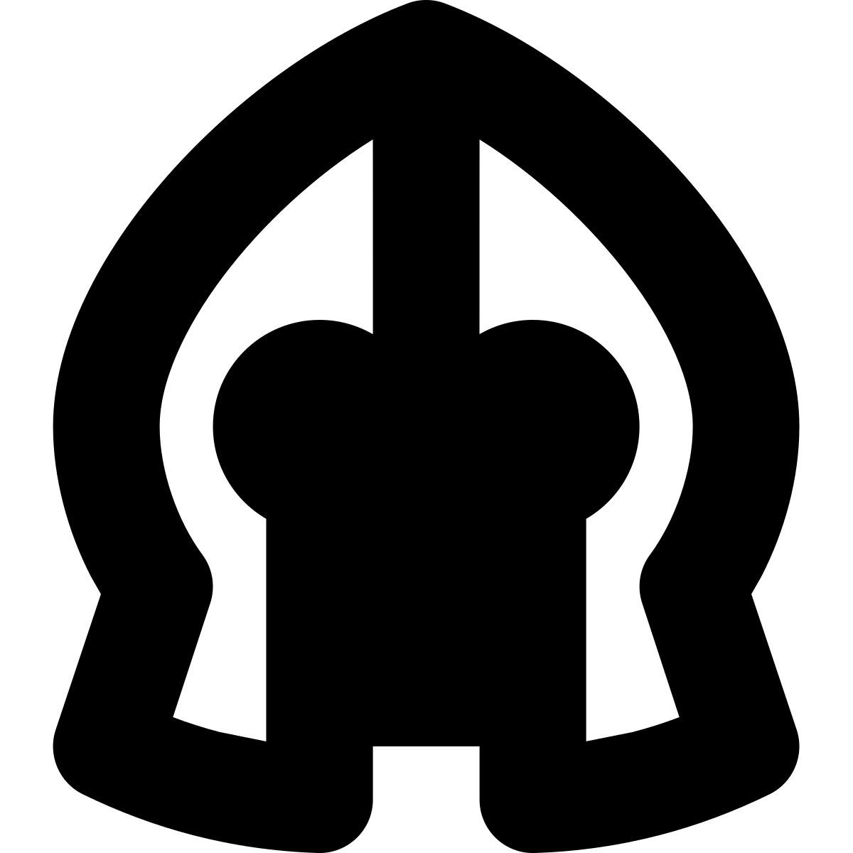tiny bold style gepanzerter helm icon