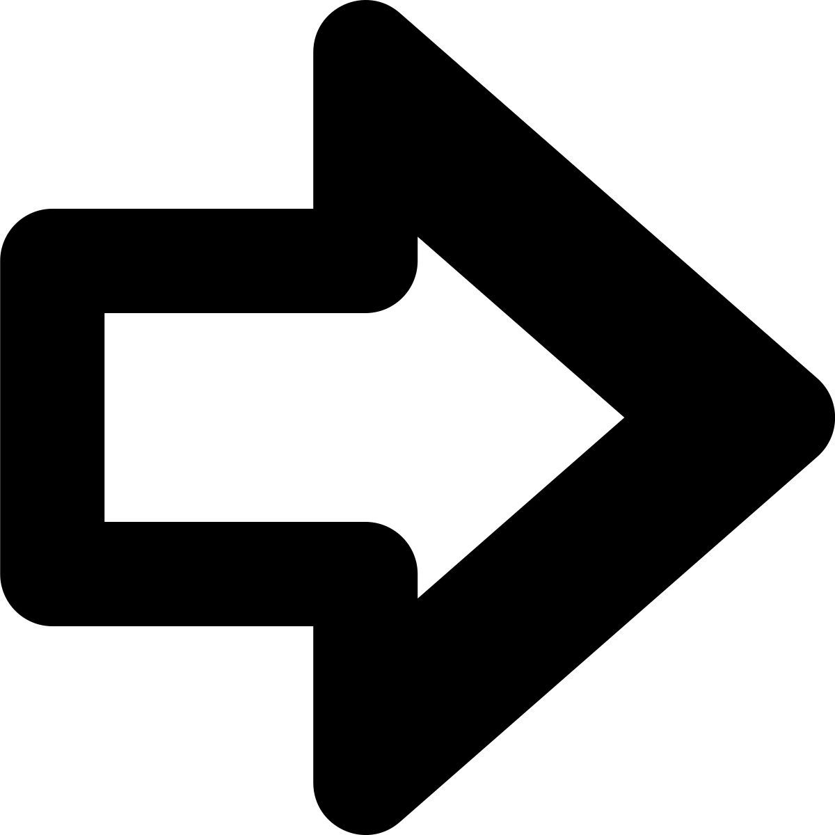 tiny bold style freccia icon