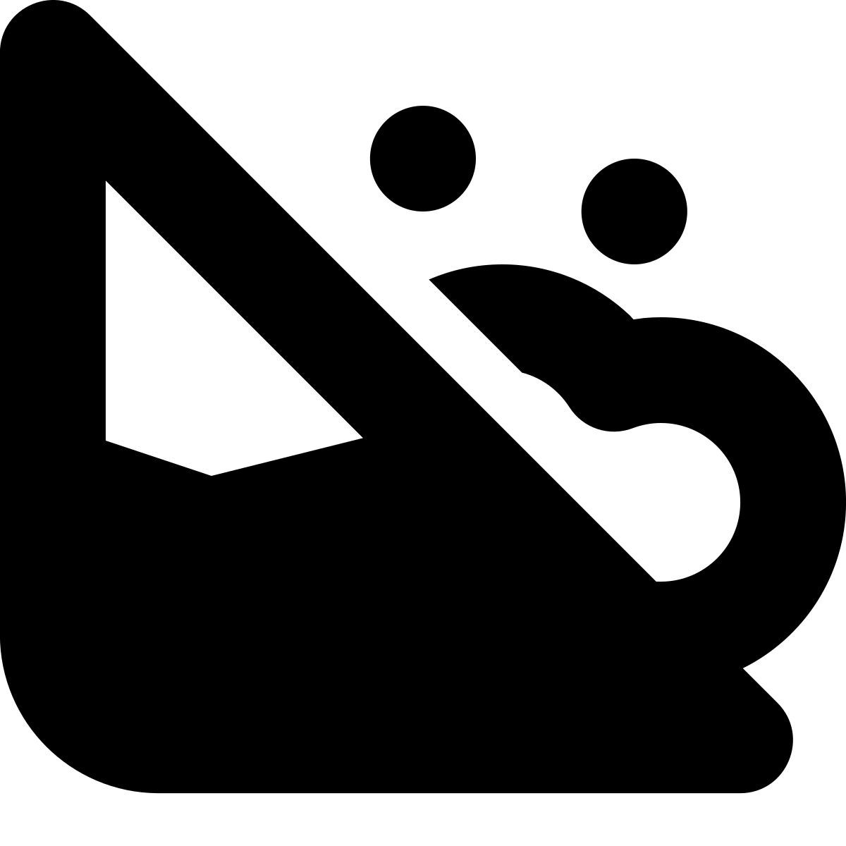 tiny bold style 눈사태 icon