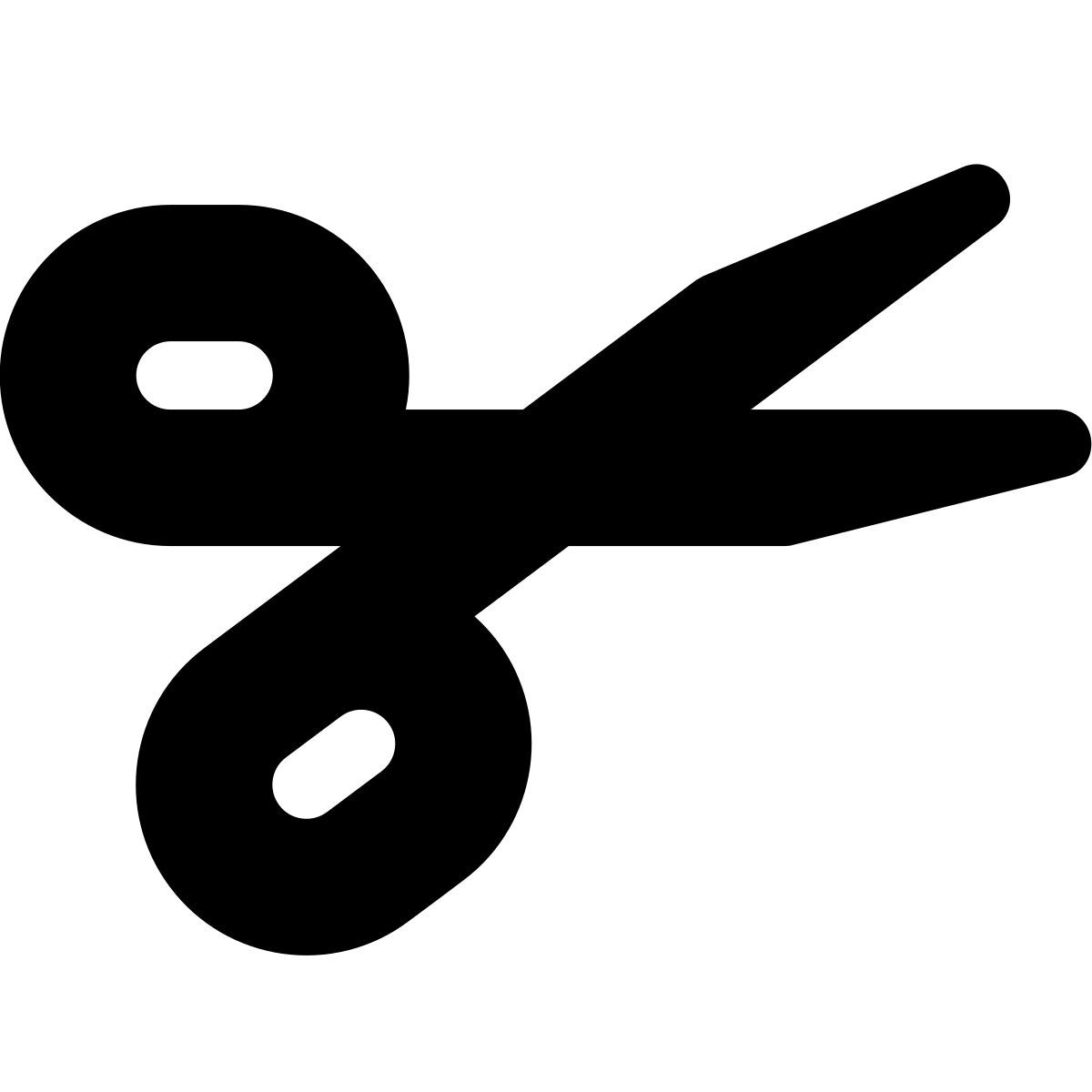 tiny bold style 이발사 가위 icon