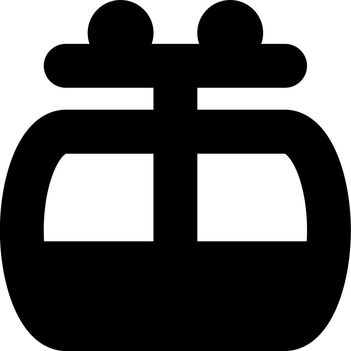 tiny bold style 缆车 icon