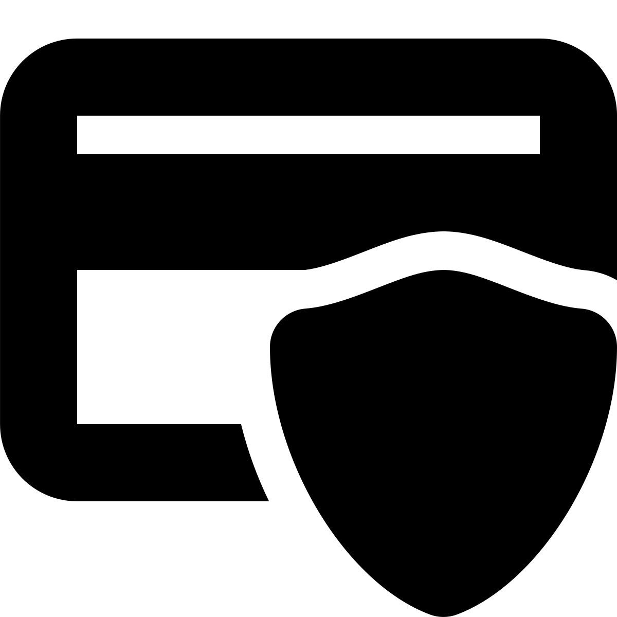 tiny bold style card security icon