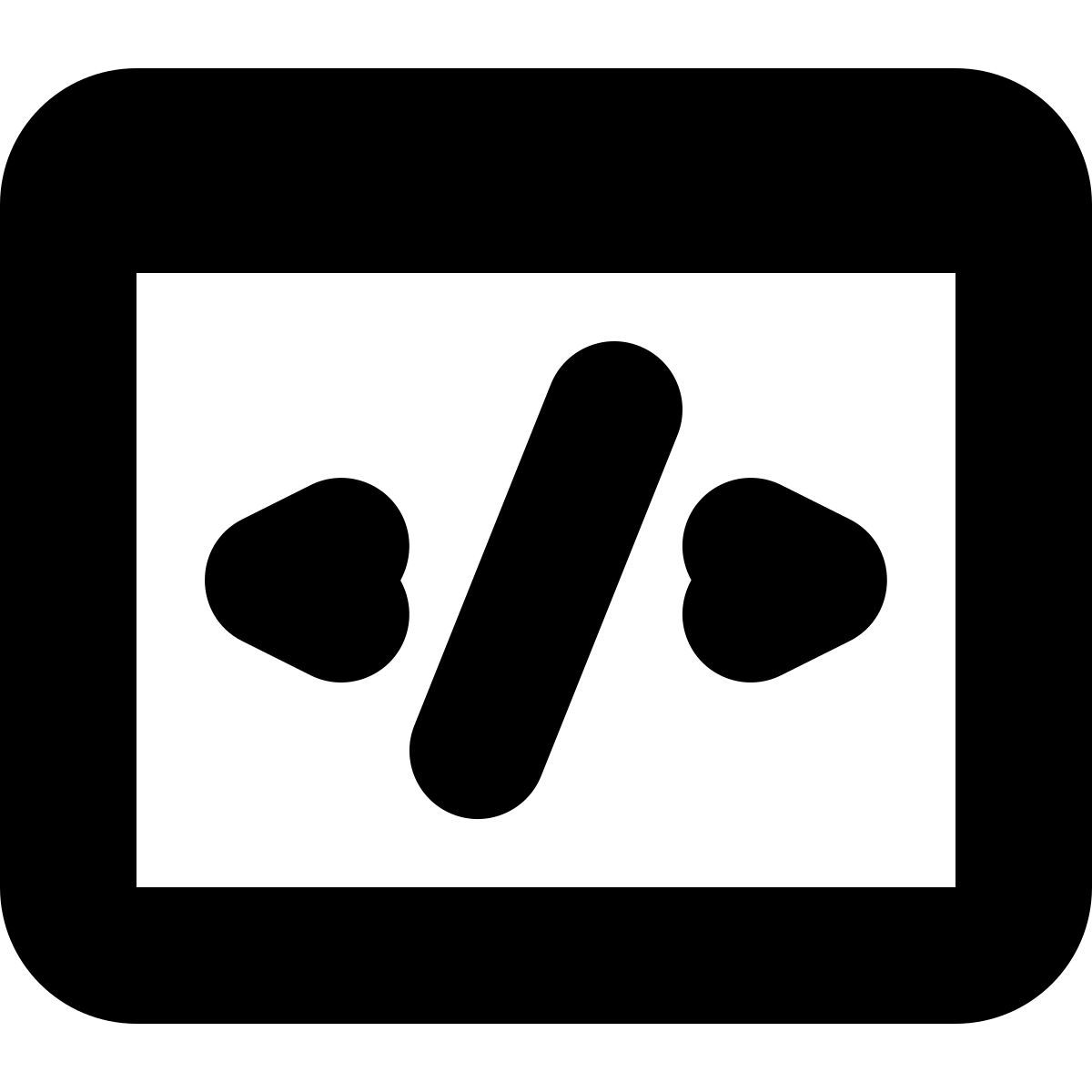 tiny bold style code icon