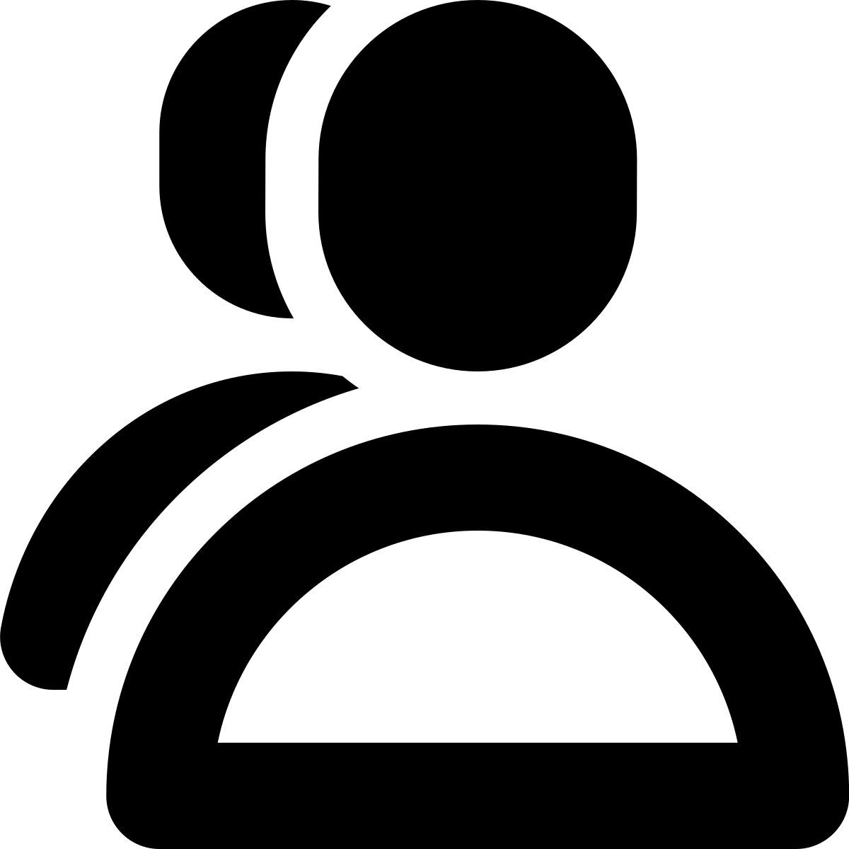 tiny bold style llamada de conferencia icon