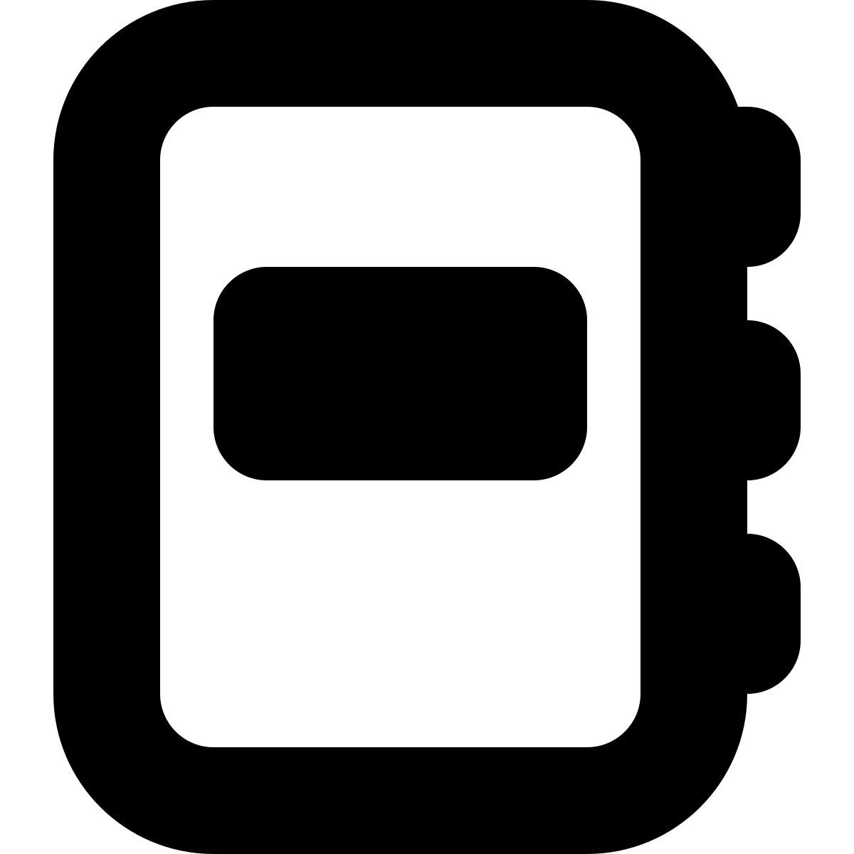 tiny bold style copybook icon